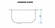 Pileta Simple Acero 304 ON 30 A  Johnson
