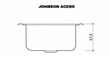 Pileta Simple Acero 304 Quadra Q40 Johnson