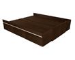 VOLENTIERA CAMA BASE EXTENS 140A200X190 4 CAJ 6080 WENGUE   