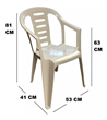 Sillon Plastico Blanco Nr Garden