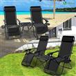 Juego Gravedad Cero X 2 + Mesa Lf60040 Negro Premium Home