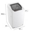 Lavarropas C/Superior Fuzzy Fit 7kg Blanco Gafa