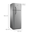 Heladera C/Freezer Nueva 330l Hgf368afp Plata Gafa