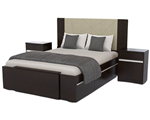 VOLENTIERA CAMA BASE EXTENS 140A200X190 4 CAJ 6080 WENGUE   