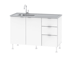Bajo Mesada Confort 1.20mt Perfil L Aluminio Ctb120 Dielfe