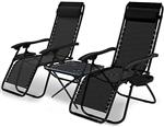 Juego Gravedad Cero X 2 + Mesa Lf60040 Negro Premium Home