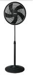 Ventilador Pie 16p Oscilante Negro Liliana