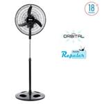 Ventilador Pie 18p Parrilla Metal Negro Liliana