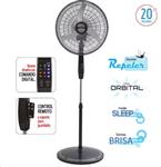 Ventilador Pie 20p Parrilla Cromada Liliana