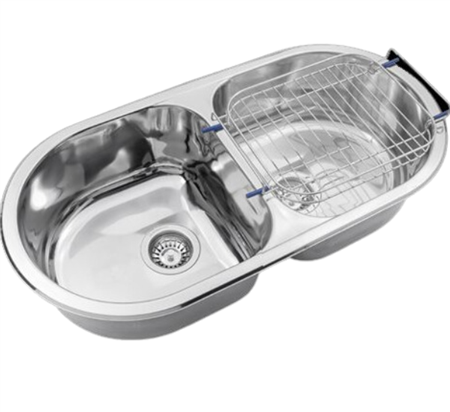 Pileta Doble Acero 304 DN 1 Johnson