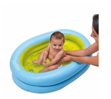 Bañera Bebe C/Inflador 86x64x23cm 48421 Intex