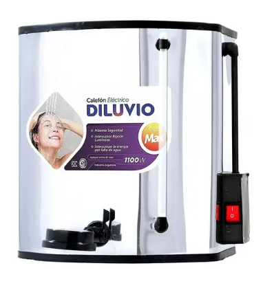 Calefon Electrico De Loza  Blanco Indelplas