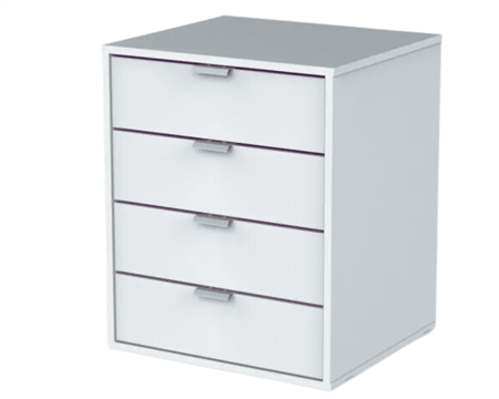 Cajonera 4 Caj Ca4cl Blanca Dielfe