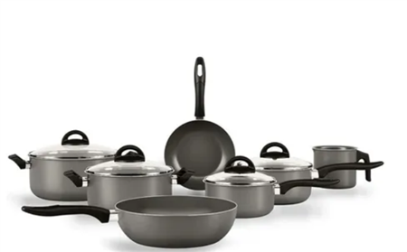 Maple Bateria De Cocina 7 Piezas 7210/401 Gris Brinox