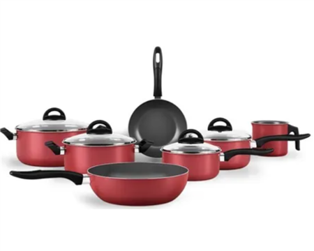 Maple Bateria De Cocina 7 Piezas 7211/401 Rojo