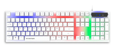 Teclado Gamer Doom Iluminado Gk202-W Panter