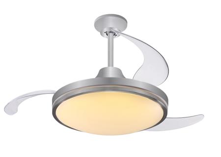 Ventilador Techo Con Luz Silver Peabody