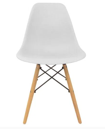 Silla C/Patas Madera Eames/We Blanca Eames