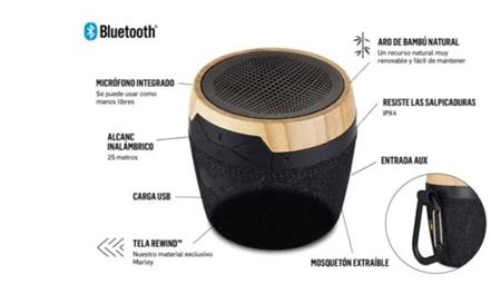 Parlante Portatil House Of Marley Chant Mini  Em-Ja007