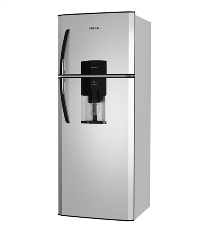 Heladera C/Freezer 362l Hdr370f11s Inox Drean