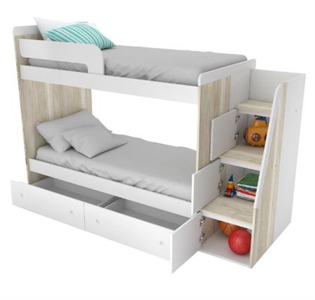 Cama Cucheta 90cm Con 2 Cajones 1705-9 Blanc Corsa Creciente