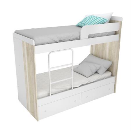 Cama Cucheta 80cm C/2cajones Y Esc 1706-9 Bl Corsa Creciente