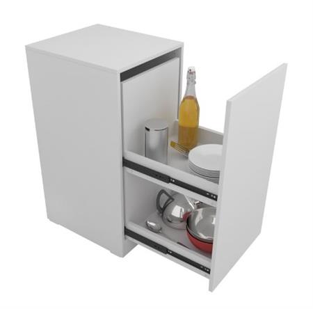 Modulo De Guardado C/Puerta Extraible 80x40cm 5000 Bla Corsa