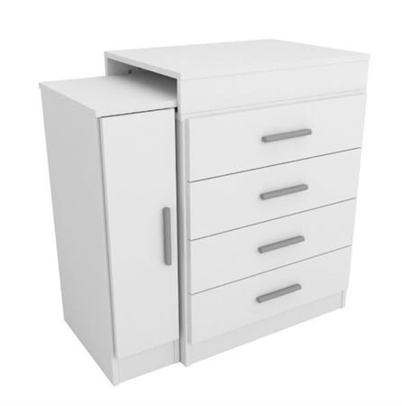Escritorio Extensible Con Cajonera 5006 Bla Corsa