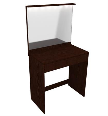 Tocador Con Espejo Y Cajon + Luz Led 1429 L Wengue Corsa