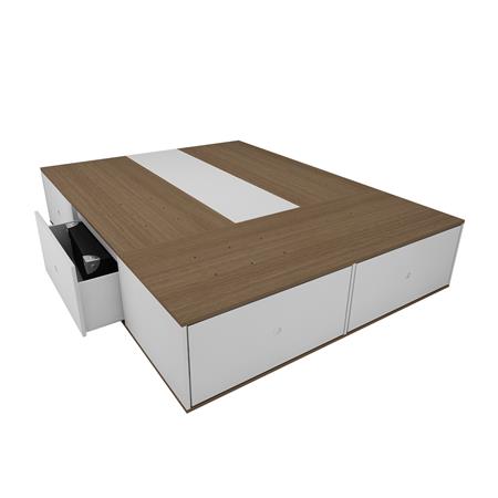 Base P/Colchon Con 6 Caj 150cm 3000 Car Corsa Terra