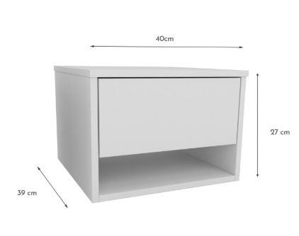 Mesa De Luz 1caj Flotante Y Hueco 3054 Hel Corsa Terra