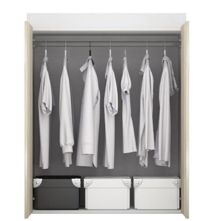 Modulo Placard Alto 2 Puertas 3019 Bla Corsa Terra