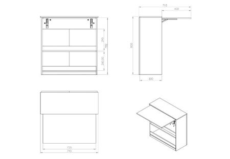 Mesa Plegable Multifuncion 5011 Bla Corsa