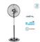 Ventilador Pie 20p Parrilla Metal Negro Liliana